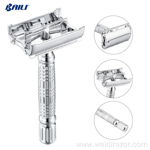 Twin-bladed Double Edge Safety Razor Shaver